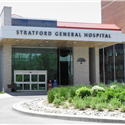 Exterior of Stratford General Hospital