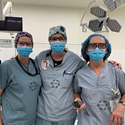 Three porters in the Operating Room